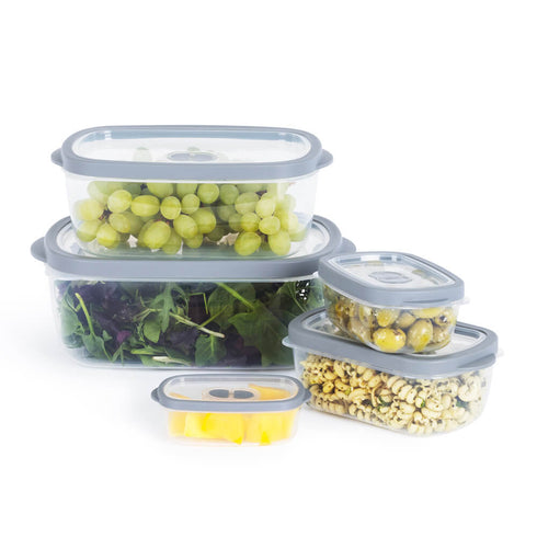 5 Airtight Meal Prep Container Set - Rectangular