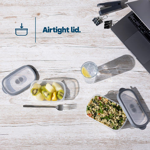 5 Airtight Meal Prep Container Set - Rectangular