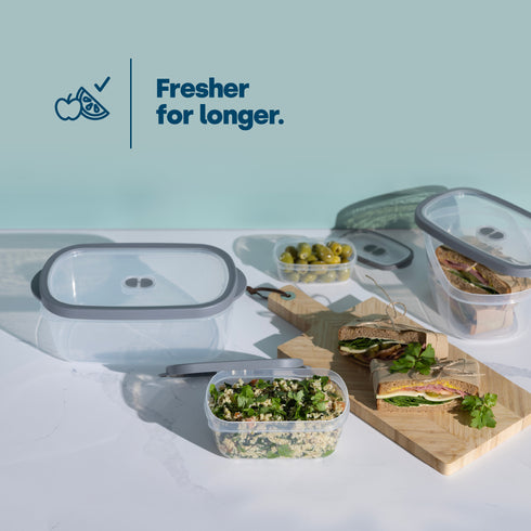 5 Airtight Meal Prep Container Set - Rectangular