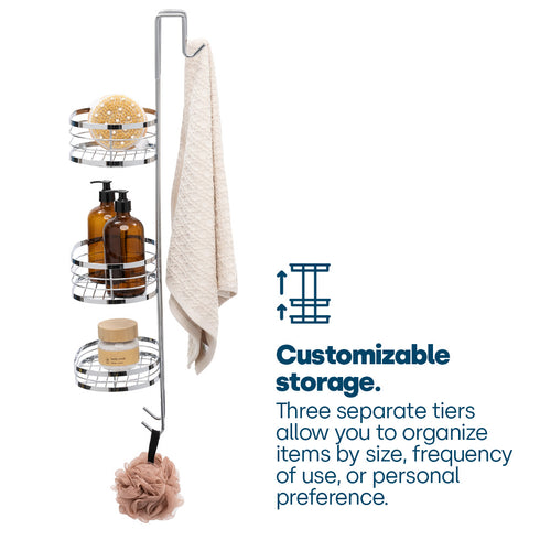 Over Shower Hanging Rack - Chrome