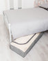 Set of 2 Grey Linen Printed Underbed Storage Bag with Viewing Panel