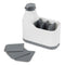 Sink Caddy with Soap Dispenser - White
