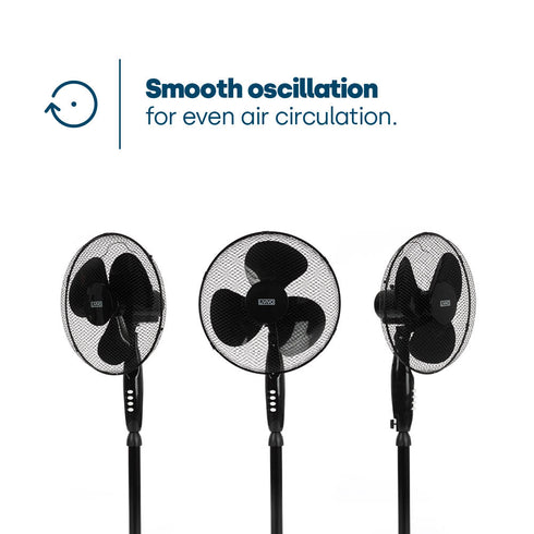 16" Pedestal Fan - Black