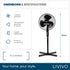 16" Pedestal Fan - Black