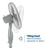 16" Pedestal Fan - Grey