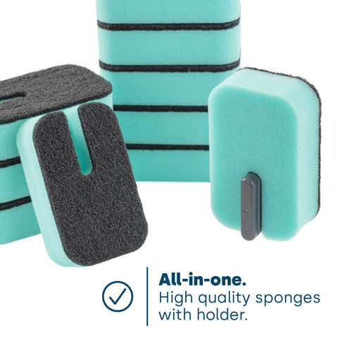 Dish Buddy Sponge with Holder – Pack of 10