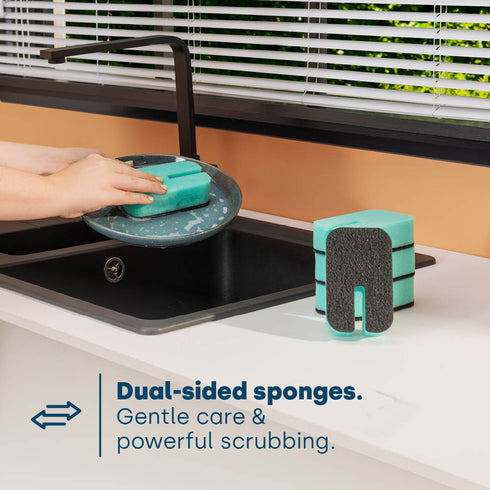 Dish Buddy Sponge with Holder – Pack of 10
