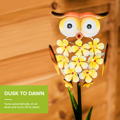 Owl Shaped Solar Power Garden Light