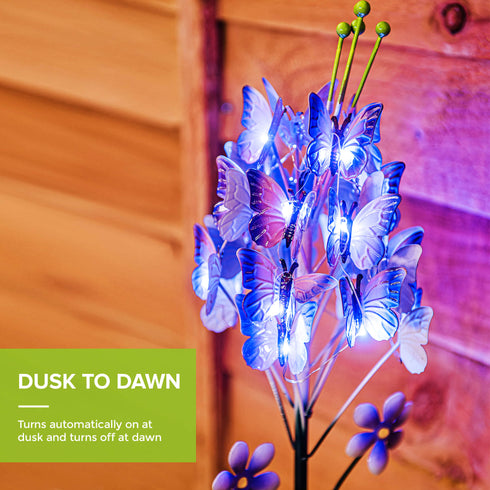 Butterfly Shaped Solar Power Garden Light