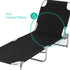 Folding Sun Lounger - Black