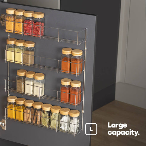 Cupboard Door Spice Rack - 4-Tier
