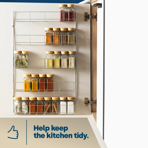 Cupboard Door Spice Rack - 5-Tier