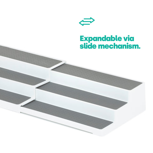 Expandable Spice & Herb Rack - White/Grey