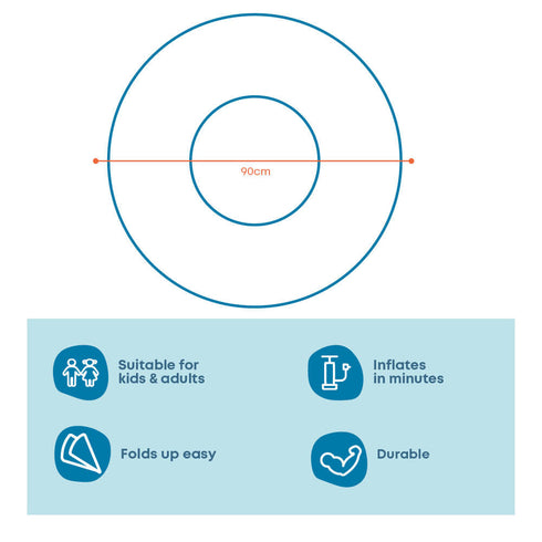 Inflatable Kiwi Swim Ring 90cm