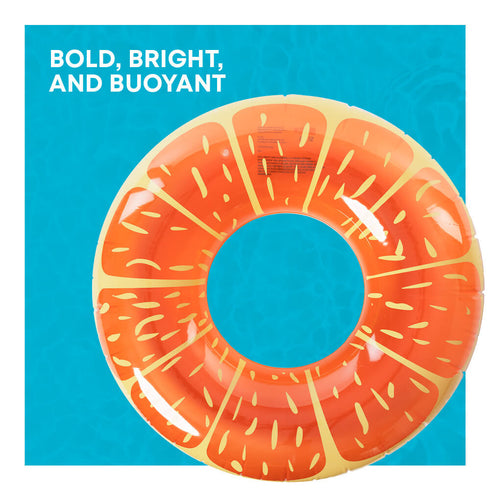 Inflatable Orange Swim Ring 90cm