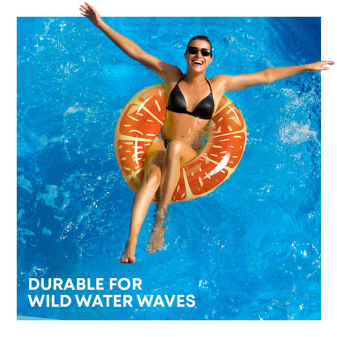 Inflatable Orange Swim Ring 90cm