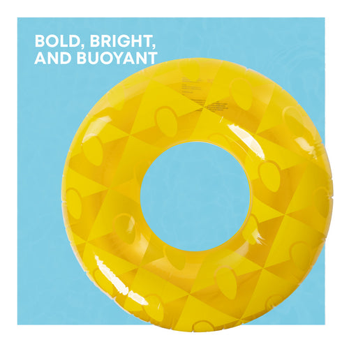 Inflatable Pineapple Swim Ring 90cm