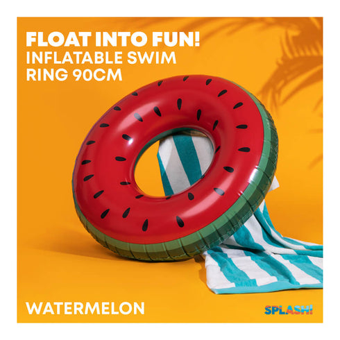 Inflatable Watermelon Swim Ring 90cm