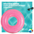 Splash! Inflatable Swim Ring 105cm Holographic Diamond Print Float with Handles - Neon Pink
