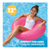 Splash! Inflatable Swim Ring 105cm Holographic Diamond Print Float with Handles - Neon Pink