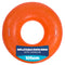 Splash! Inflatable Swim Ring 105cm Holographic Diamond Print Float with Handles - Neon Orange