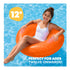 Splash! Inflatable Swim Ring 105cm Holographic Diamond Print Float with Handles - Neon Orange