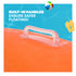 Splash! Inflatable Swim Ring 105cm Holographic Diamond Print Float with Handles - Neon Orange