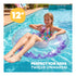 Splash! Inflatable Swim Ring 105cm - Transparent Feather-Filled Pool Float - Purple