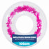 Splash! Inflatable Swim Ring 105cm - Transparent Feather-Filled Pool Float - Pink