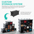 Interlocking Storage Cubes - Black