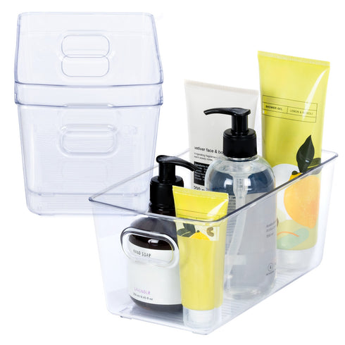 3 Clear Storage Tubs