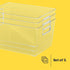 3 Clear Storage Tubs - XL