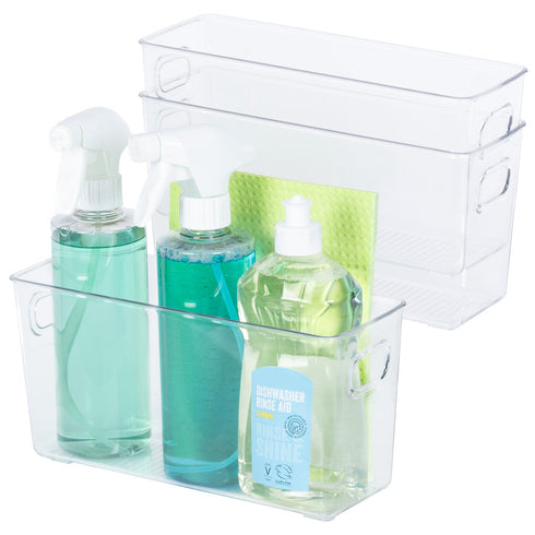 3 Clear Storage Tubs - Large