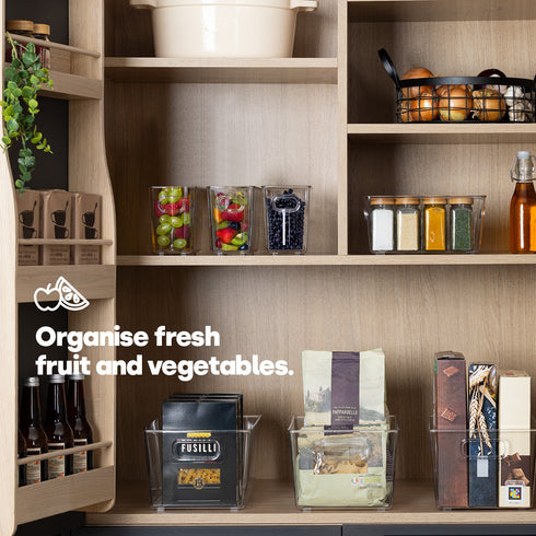 3 Clear Storage Tubs - Large