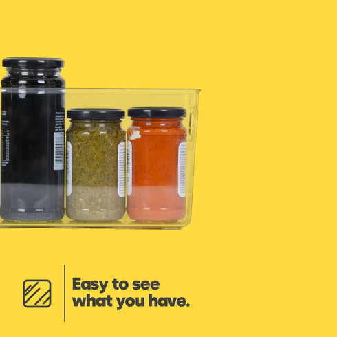 3 Clear Storage Tubs - Large