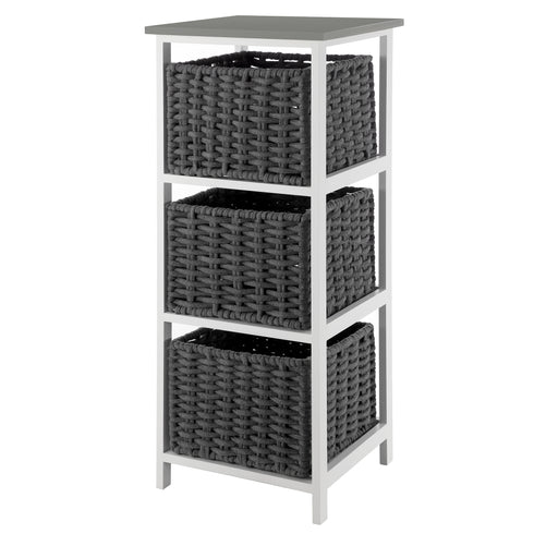 Habi 3 Drawer Storage Unit - Grey
