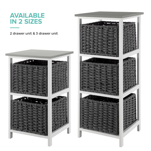 Habi 3 Drawer Storage Unit - Grey