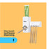 Automatic Toothpaste Dispenser with Holder - White