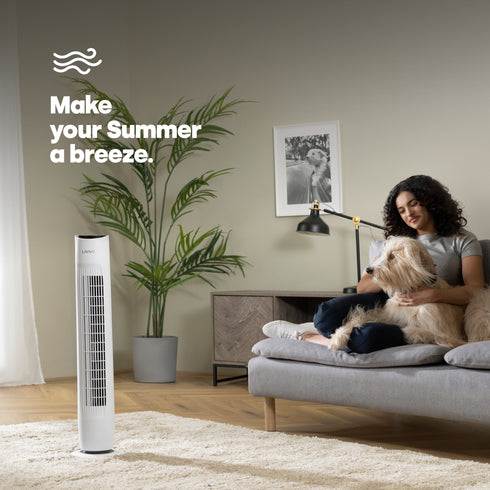 32" Tower Fan - White