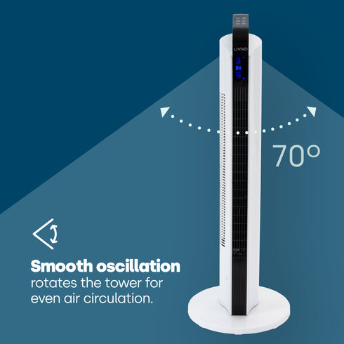 35" Tower Fan - White