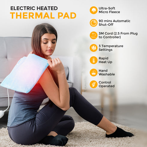 Electric Heated Thermal Pad - Blue