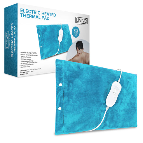Electric Heated Thermal Pad - Blue