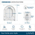 Livivo Soft Close D Shaped Toilet Seat - White with Quick Release Button for Easy Cleaning