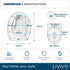 Livivo Soft Close Family Toilet Seat - Oval White with Quick Release Button for Easy Cleaning