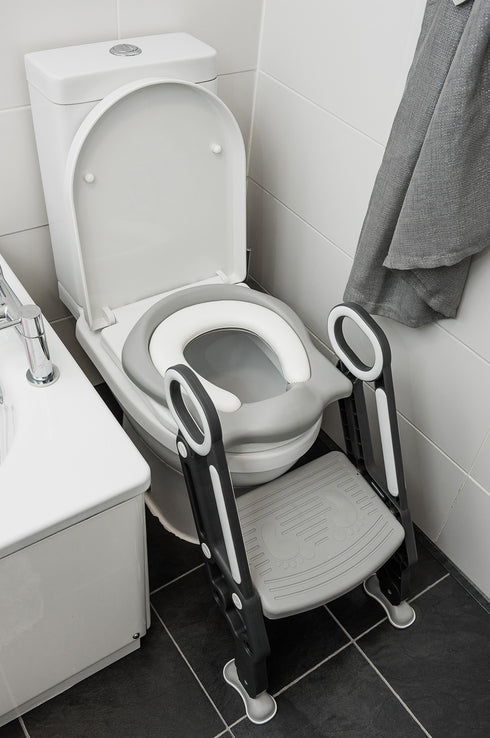 Foldable Padded Toddler Potty - Grey