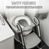 Foldable Padded Toddler Potty - Grey