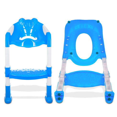 Foldable Padded Toddler Potty - Blue