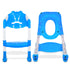 Foldable Padded Toddler Potty - Blue