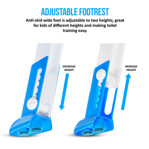 Foldable Padded Toddler Potty - Blue