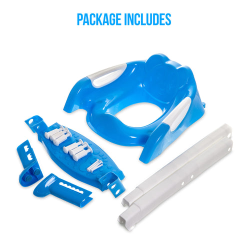 Foldable Padded Toddler Potty - Blue